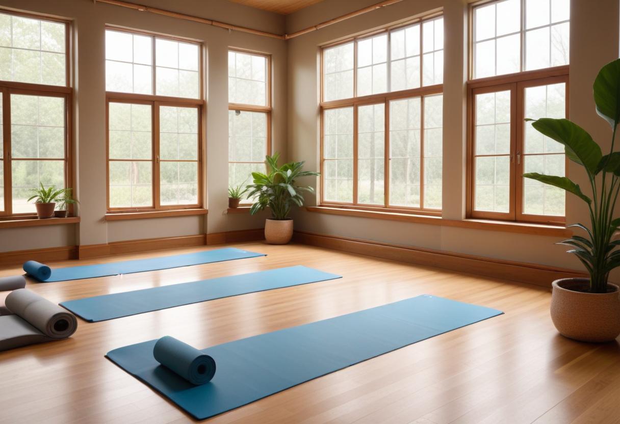 Hitta din perfekta yoga matta för avkoppling och balans illustration