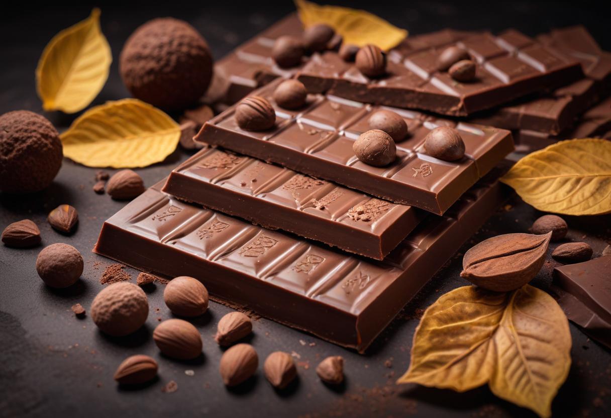 Mörk choklad illustration