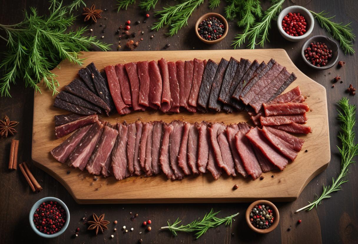 Skapa din egen läckra beef jerky hemma! illustration