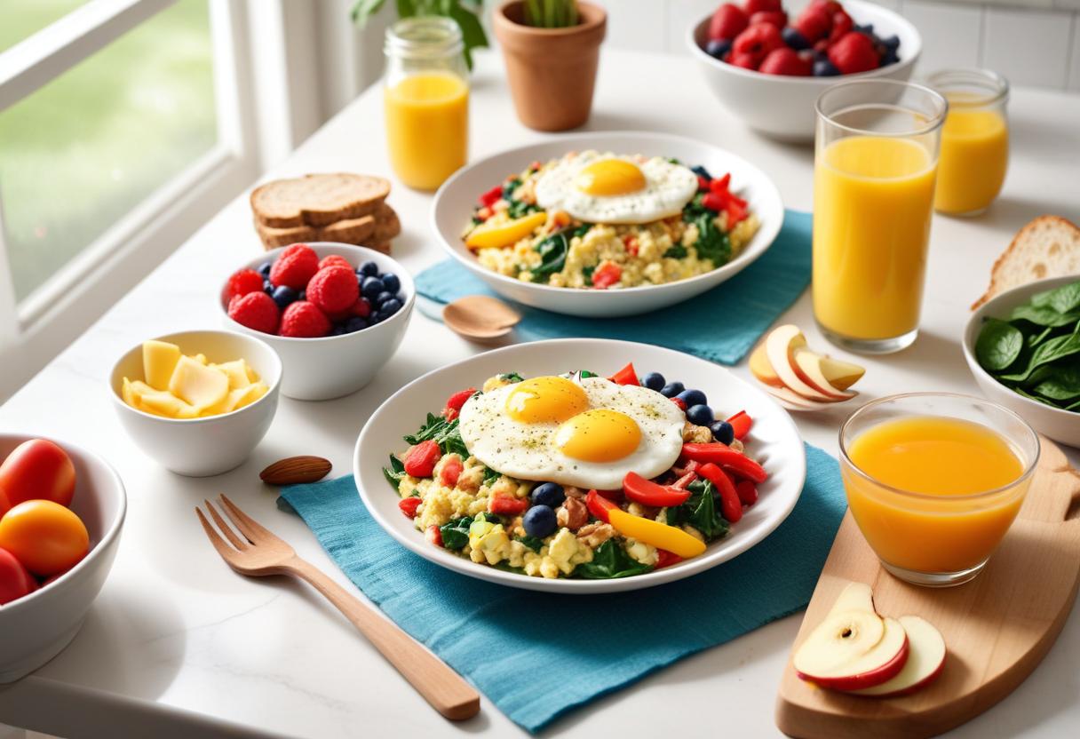 Lågkalori frukost som gör din morgon härlig! illustration
